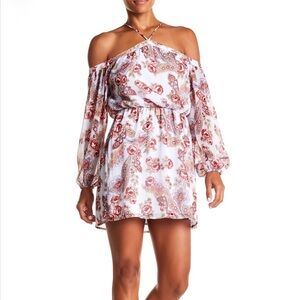 WAYF Liberty Floral Cold Shoulder Floral Dress Size M